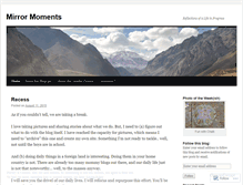 Tablet Screenshot of mirrormoments.wordpress.com