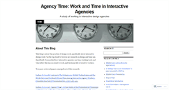 Desktop Screenshot of agencytime.wordpress.com