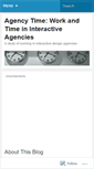 Mobile Screenshot of agencytime.wordpress.com