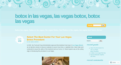 Desktop Screenshot of botoxlasvegasdermatologist.wordpress.com