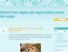 Tablet Screenshot of botoxlasvegasdermatologist.wordpress.com