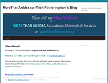 Tablet Screenshot of morethananidea.wordpress.com