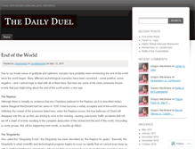 Tablet Screenshot of dailyduel.wordpress.com