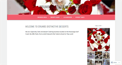 Desktop Screenshot of crumbsdesserts.wordpress.com