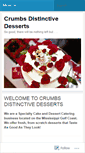 Mobile Screenshot of crumbsdesserts.wordpress.com