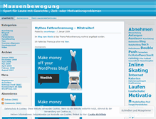 Tablet Screenshot of massenbewegung.wordpress.com