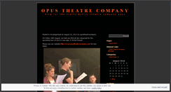 Desktop Screenshot of opustheatrecompany.wordpress.com