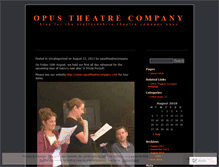 Tablet Screenshot of opustheatrecompany.wordpress.com