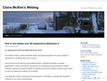 Tablet Screenshot of clairemckim.wordpress.com