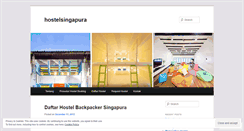 Desktop Screenshot of hostelsingapura.wordpress.com