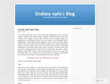 Tablet Screenshot of endlessnails.wordpress.com