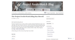 Desktop Screenshot of projectfeederwatch.wordpress.com