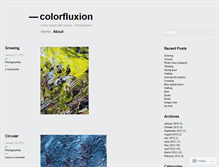 Tablet Screenshot of colorfluxion.wordpress.com