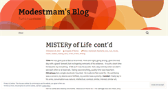 Desktop Screenshot of modestmam.wordpress.com