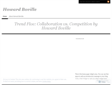 Tablet Screenshot of howardboville.wordpress.com