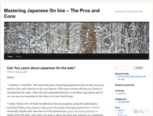 Tablet Screenshot of learnjapaneseonline54.wordpress.com