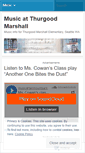 Mobile Screenshot of musicattmarshall.wordpress.com
