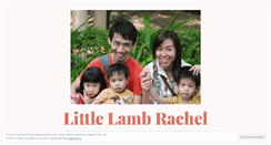 Desktop Screenshot of littlelambrachel.wordpress.com