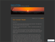 Tablet Screenshot of dawnslyte.wordpress.com