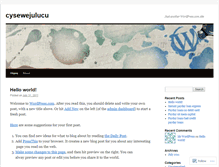 Tablet Screenshot of cysewejulucu.wordpress.com