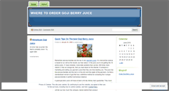 Desktop Screenshot of gojiberryjuice.wordpress.com