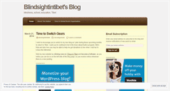 Desktop Screenshot of blindsightintibet.wordpress.com