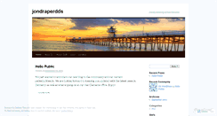 Desktop Screenshot of jondraperdds.wordpress.com