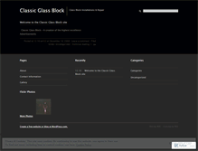 Tablet Screenshot of glassblock.wordpress.com