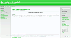 Desktop Screenshot of investasisyariah.wordpress.com