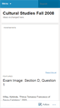 Mobile Screenshot of culturalstudiesfall08.wordpress.com