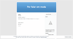 Desktop Screenshot of porfalaremmoda.wordpress.com