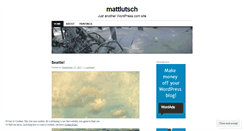 Desktop Screenshot of mattlutsch.wordpress.com