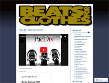 Tablet Screenshot of beats4clothes.wordpress.com