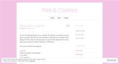 Desktop Screenshot of piesandcookies.wordpress.com