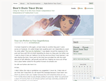 Tablet Screenshot of dontdatethatdude.wordpress.com