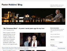 Tablet Screenshot of pastorhobbins.wordpress.com