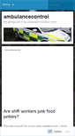 Mobile Screenshot of ambulancecontrol.wordpress.com