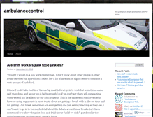 Tablet Screenshot of ambulancecontrol.wordpress.com