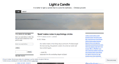 Desktop Screenshot of lightacandleblog.wordpress.com