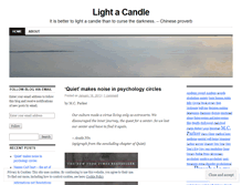 Tablet Screenshot of lightacandleblog.wordpress.com