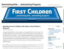 Tablet Screenshot of firstchildrenschool.wordpress.com