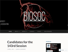 Tablet Screenshot of biosoc.wordpress.com