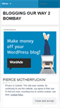 Mobile Screenshot of bloggingourway2bombay.wordpress.com