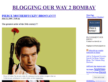 Tablet Screenshot of bloggingourway2bombay.wordpress.com