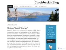 Tablet Screenshot of curtisbuck.wordpress.com