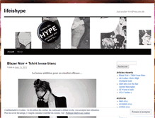 Tablet Screenshot of lifeishype.wordpress.com