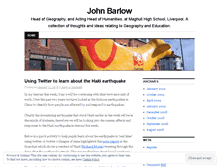 Tablet Screenshot of johnbarlow.wordpress.com