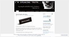 Desktop Screenshot of imspeakingtruth.wordpress.com