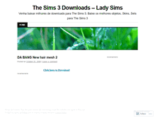 Tablet Screenshot of ladysims.wordpress.com