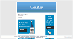 Desktop Screenshot of houseofyes.wordpress.com